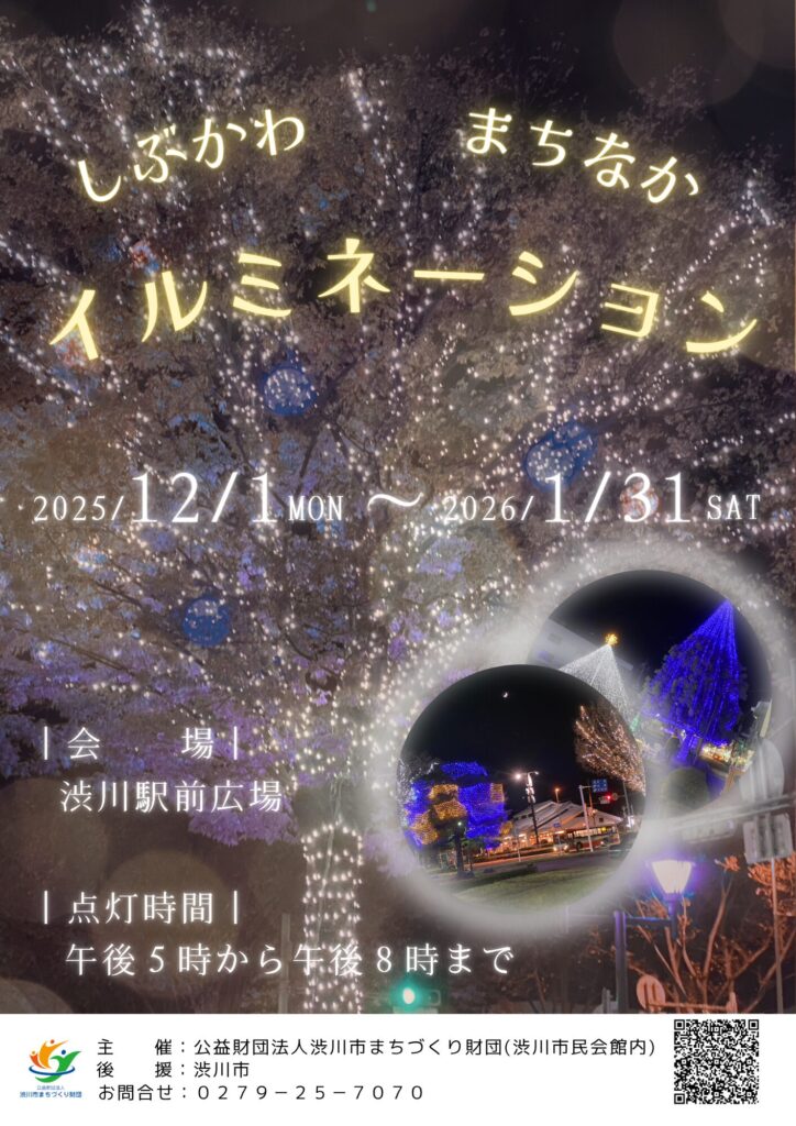 2025しぶかわまちなかイルミネーション